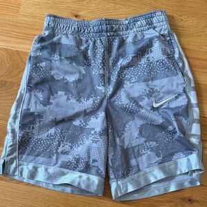 Nike boys Athletic Gray Camo Shorts